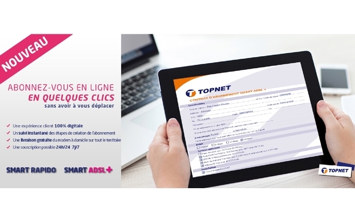 TOPNET 1er FSI à offrir une expérience client 100% Digitale