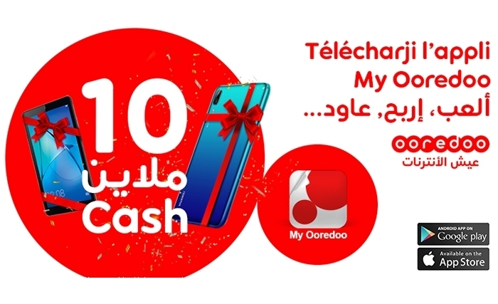 Jeu My Ooredoo: Jusqu’à 10 000 DT Cash à Gagner!