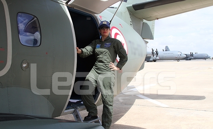ألفة لجنف أوّل إمرأة قائدة لطائرة C-130 ضمن بعثة أممية لحفظ السلام