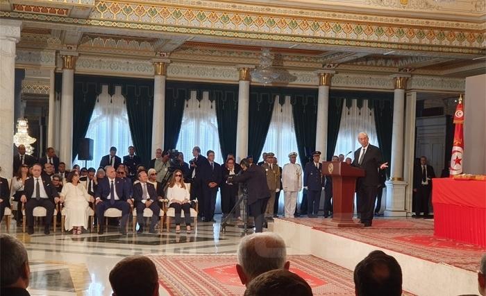 الرئيس محمّد الناصر في تأبين الرئيس الباجي قايد السبسي : كان رجل دولة بامتياز ونصيرا متحمّسا لقيم الديمقراطية 