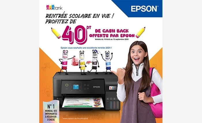 Epson Tunisie célèbre la rentrée avec des offres exclusives et des Conseillers-Experts pour vous orienter 