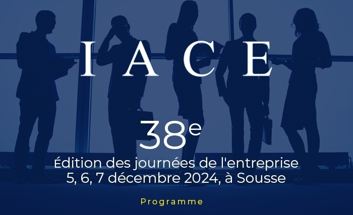 IACE Journées de l’Entreprise 2024, à partir du jeudi à El Kantaoui: Télécharger le programme intégral IACE Journées de l’Entreprise 2024, à partir du jeudi à El Kantaoui: Télécharger le programme intégral