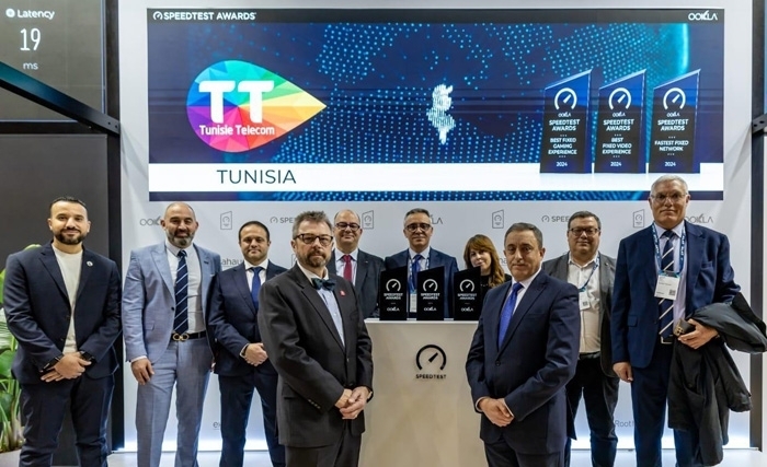 Triple distinction pour Tunisie Telecom par Ookla, au World Mobile Congres 2025