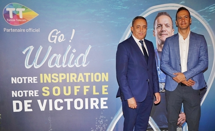 Tunisie Telecom félicite Walid Boudhiaf pour son nouveau record national à -118 mètres
